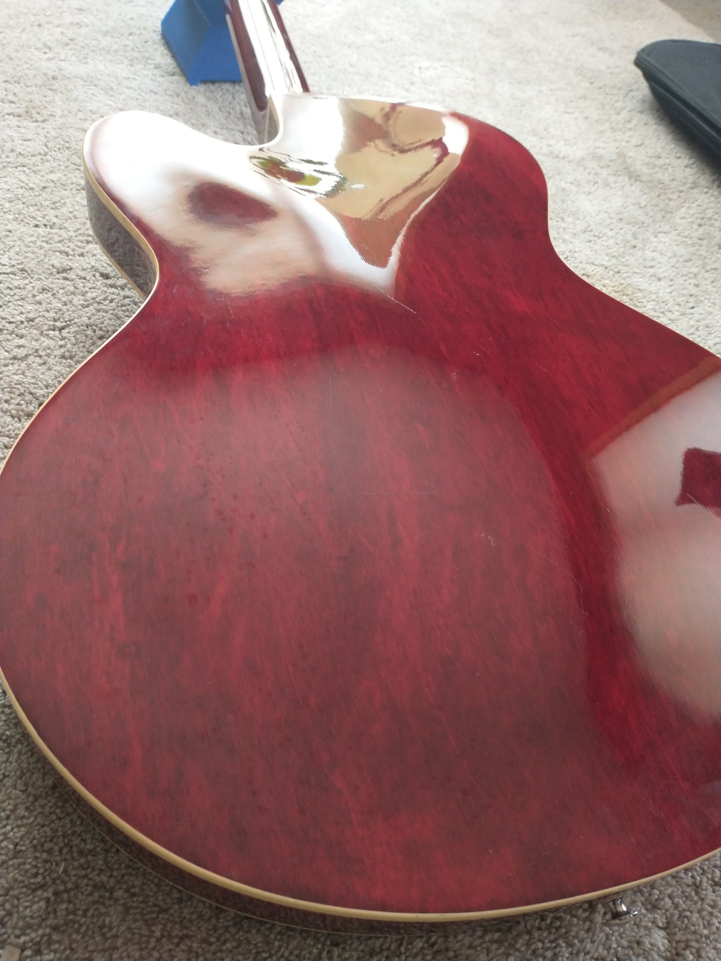 Carlo Robelli Thin Hollow Body Electric Guitar - 2000s - Wine Red - Peerless