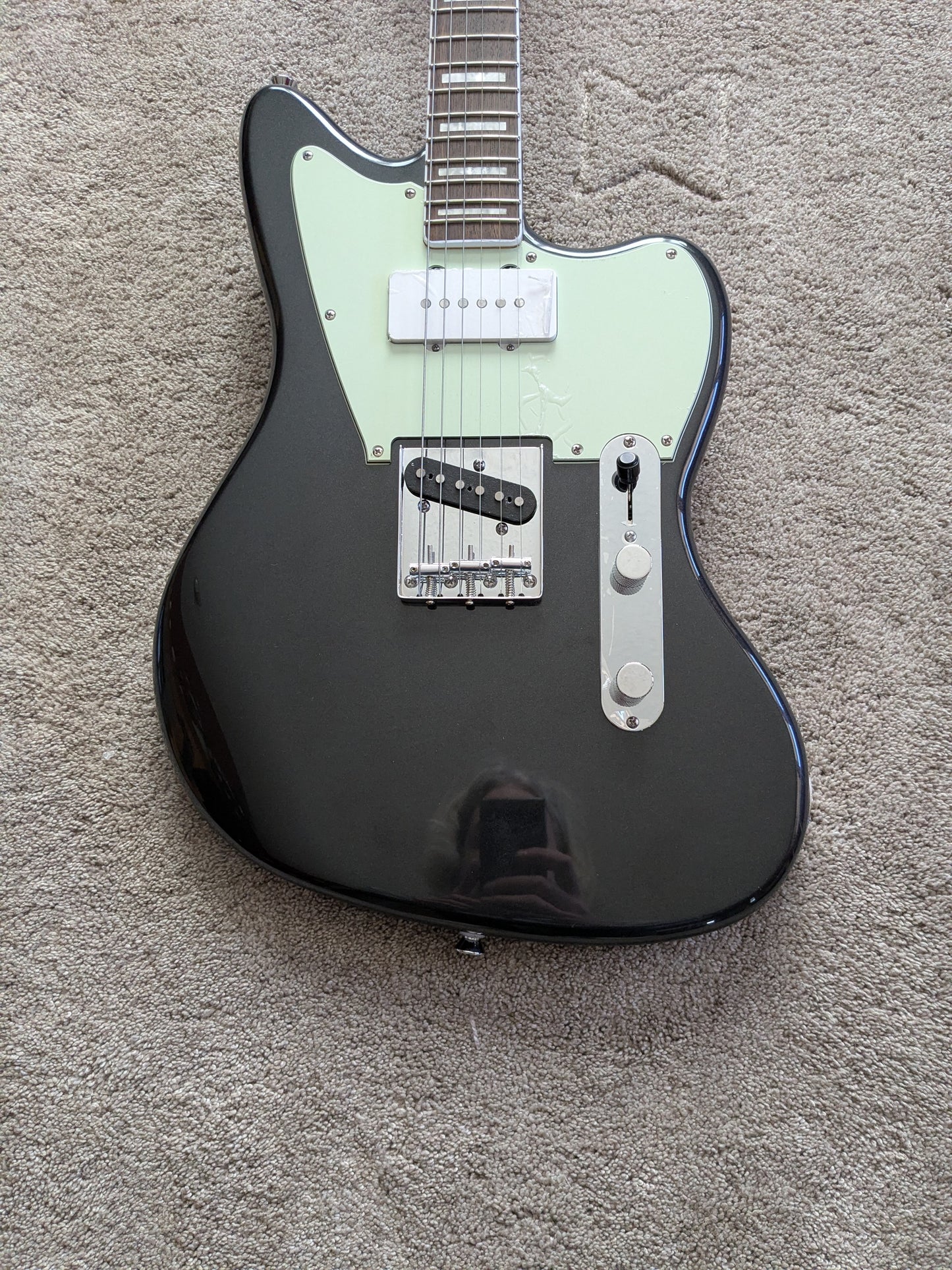 Squier Paranormal Offset Telecaster SJ 2024 - Charcoal Frost Metallic