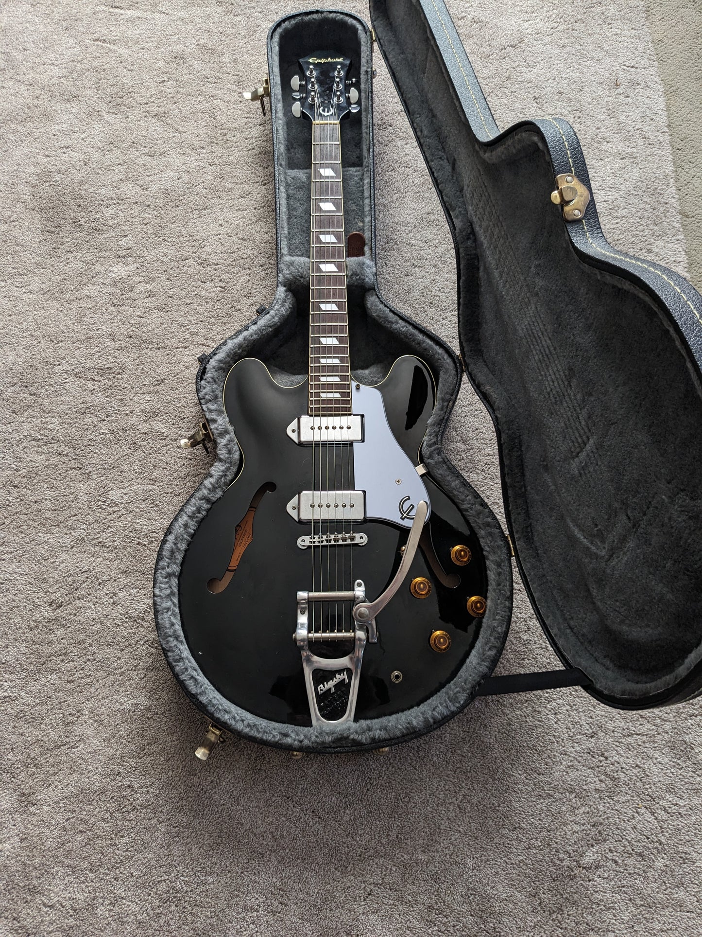 Epiphone Casino Reissue 1996 Ebony Peerless Korea