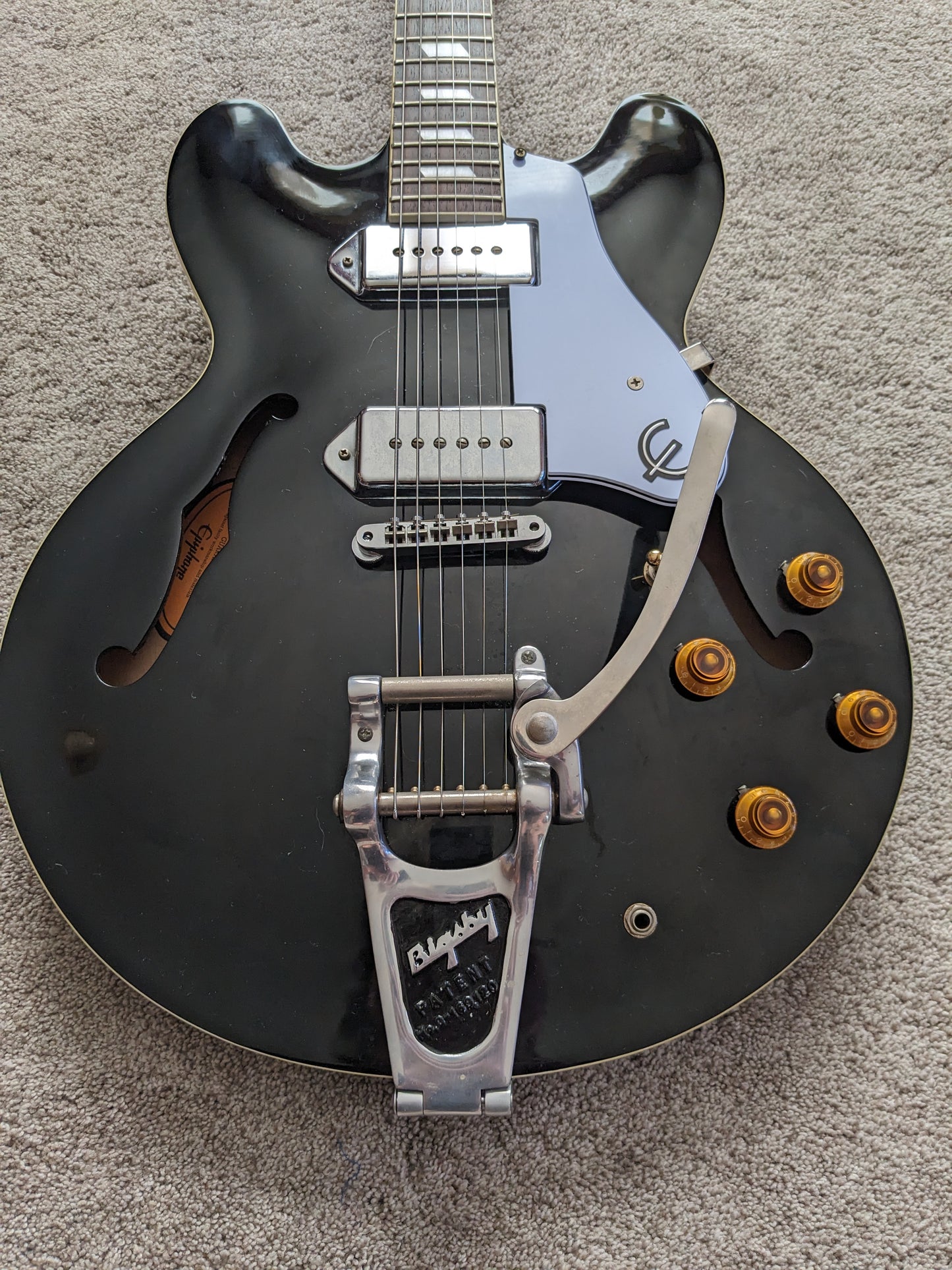 Epiphone Casino Reissue 1996 Ebony Peerless Korea