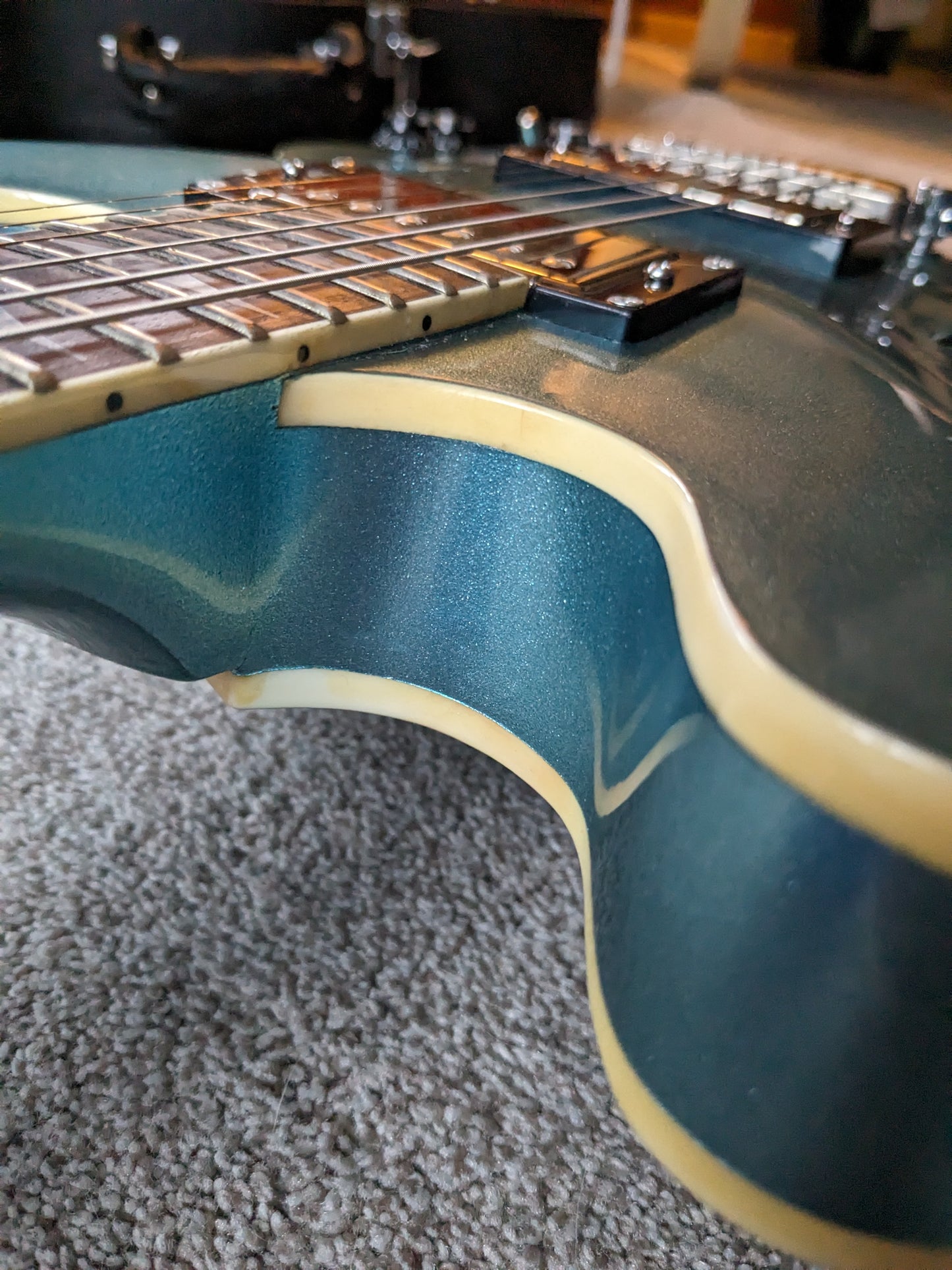 Vintage VSA-540 - 2015 Pelham Blue - Gibson Burstbucker 2 & 3