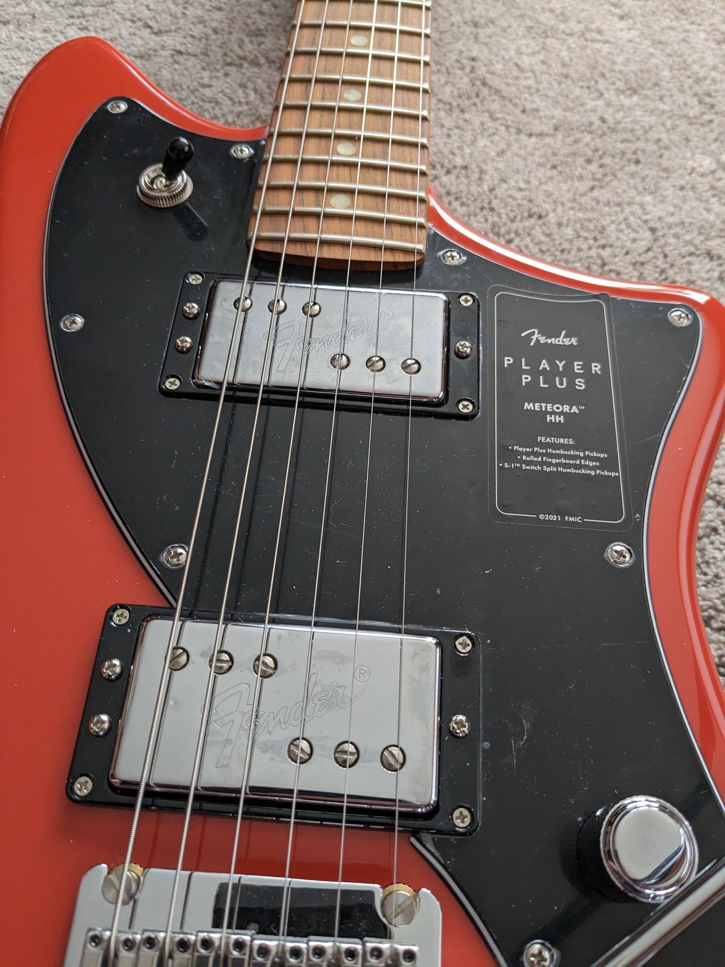 Fender Player Plus Meteora HH 2022 - Present - Fiesta Red