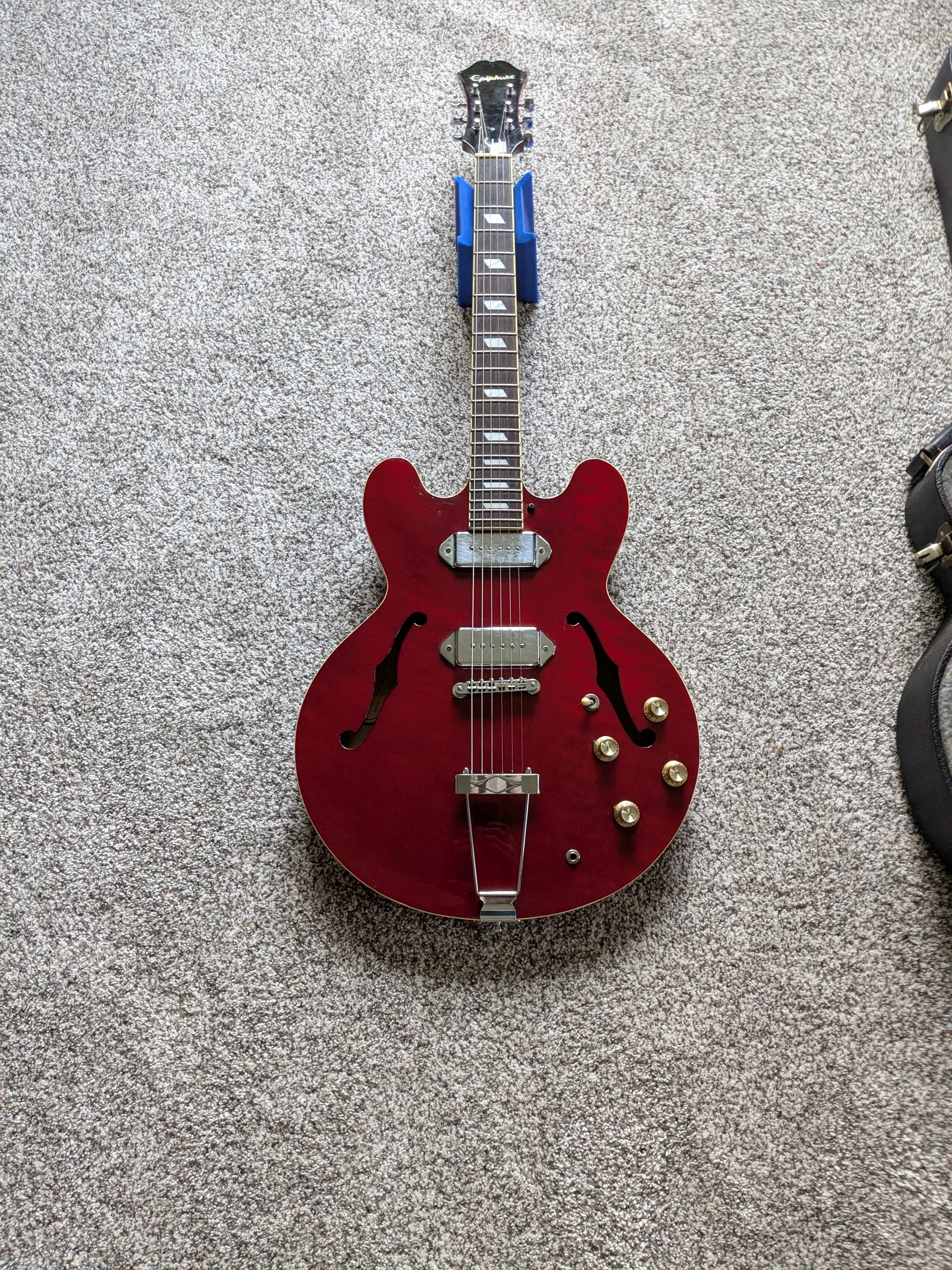 ギター Epiphone CASINO SB MADE IN Peerless Epiphone Casino Reissue 2001 Cherry Peerless Korea