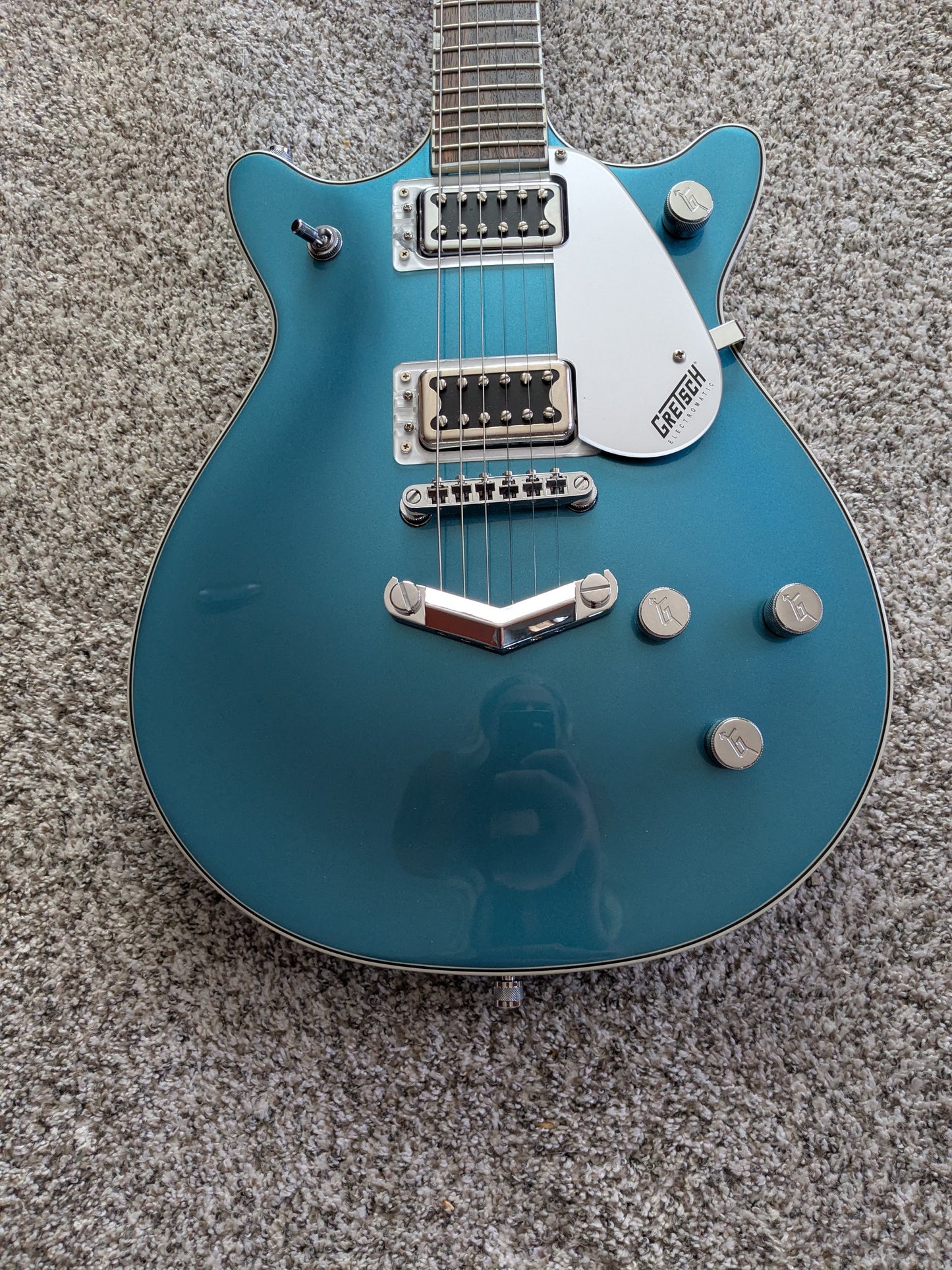 Gretsch G5222 Electromatic Double Jet BT with V-Stoptail 2022 - Present - Ocean Turquoise