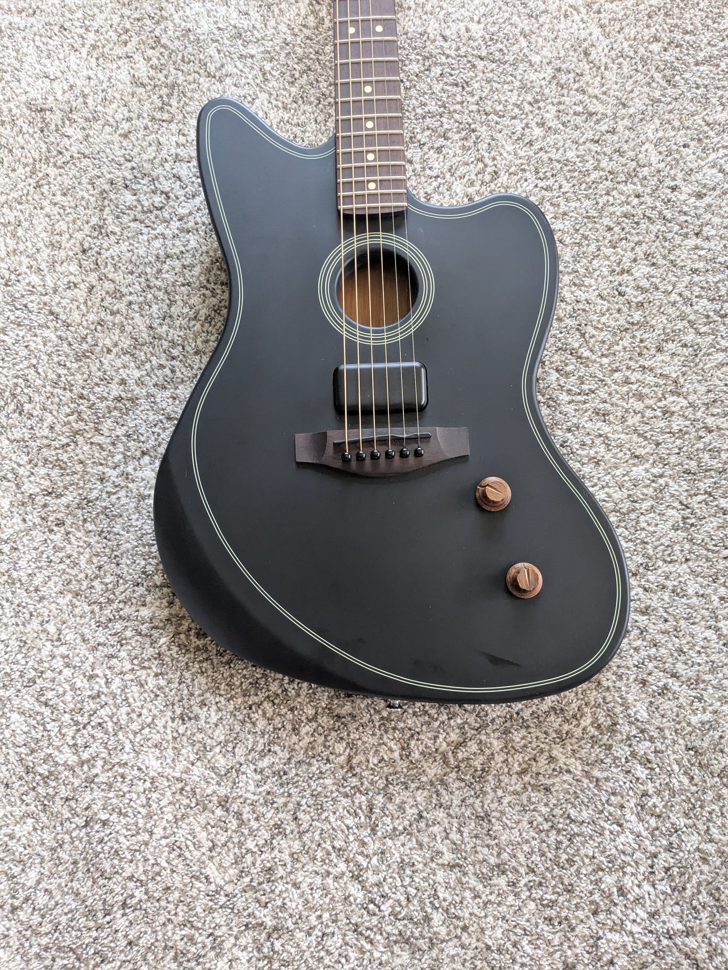 Fender Acoustasonic Standard Jazzmaster 2025 - Present - Black)