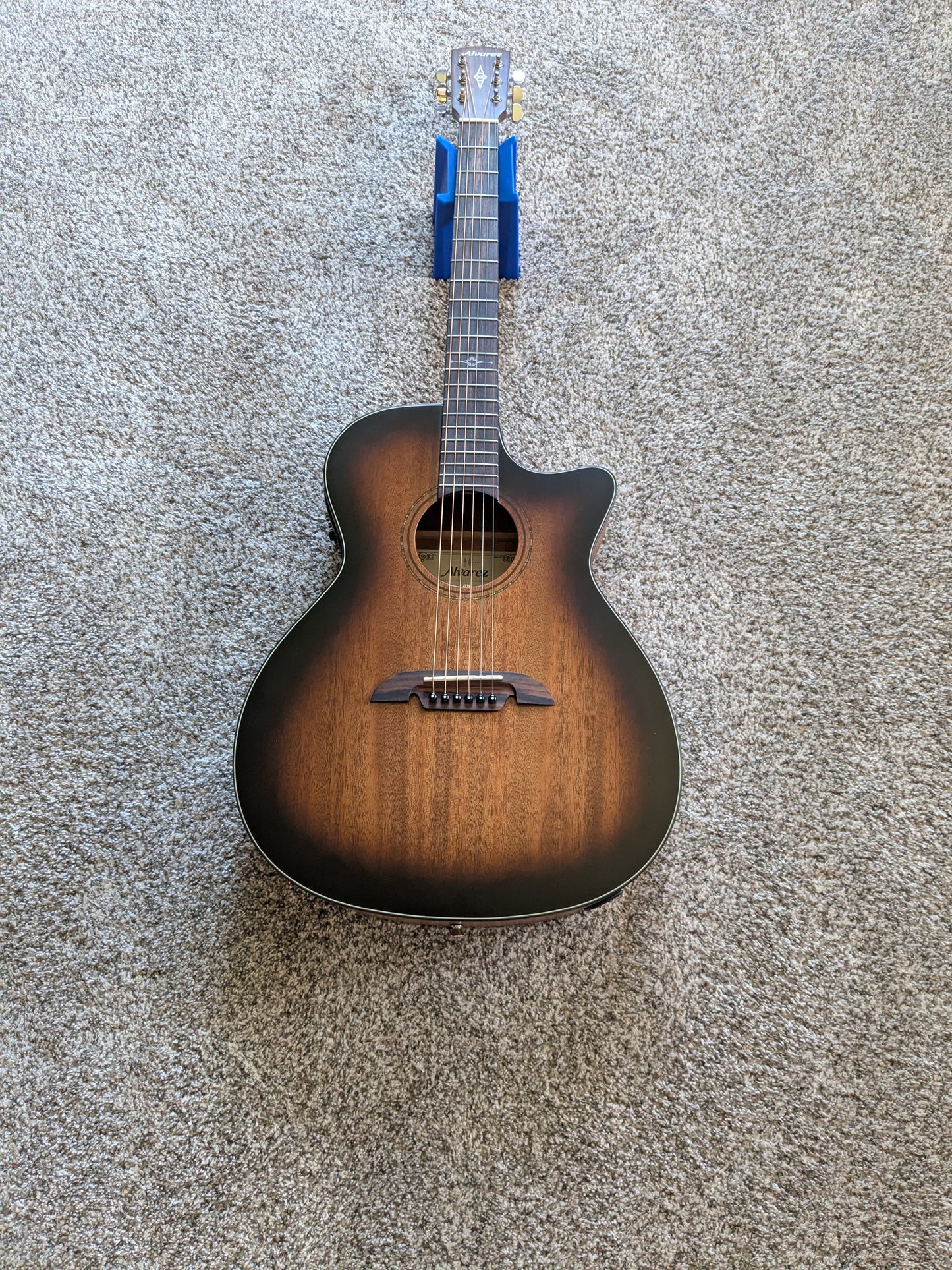 Alvarez AG660CE2 Cutaway Grand Auditorium Acoustic-Electric Guitar 2020s - Shadowburst