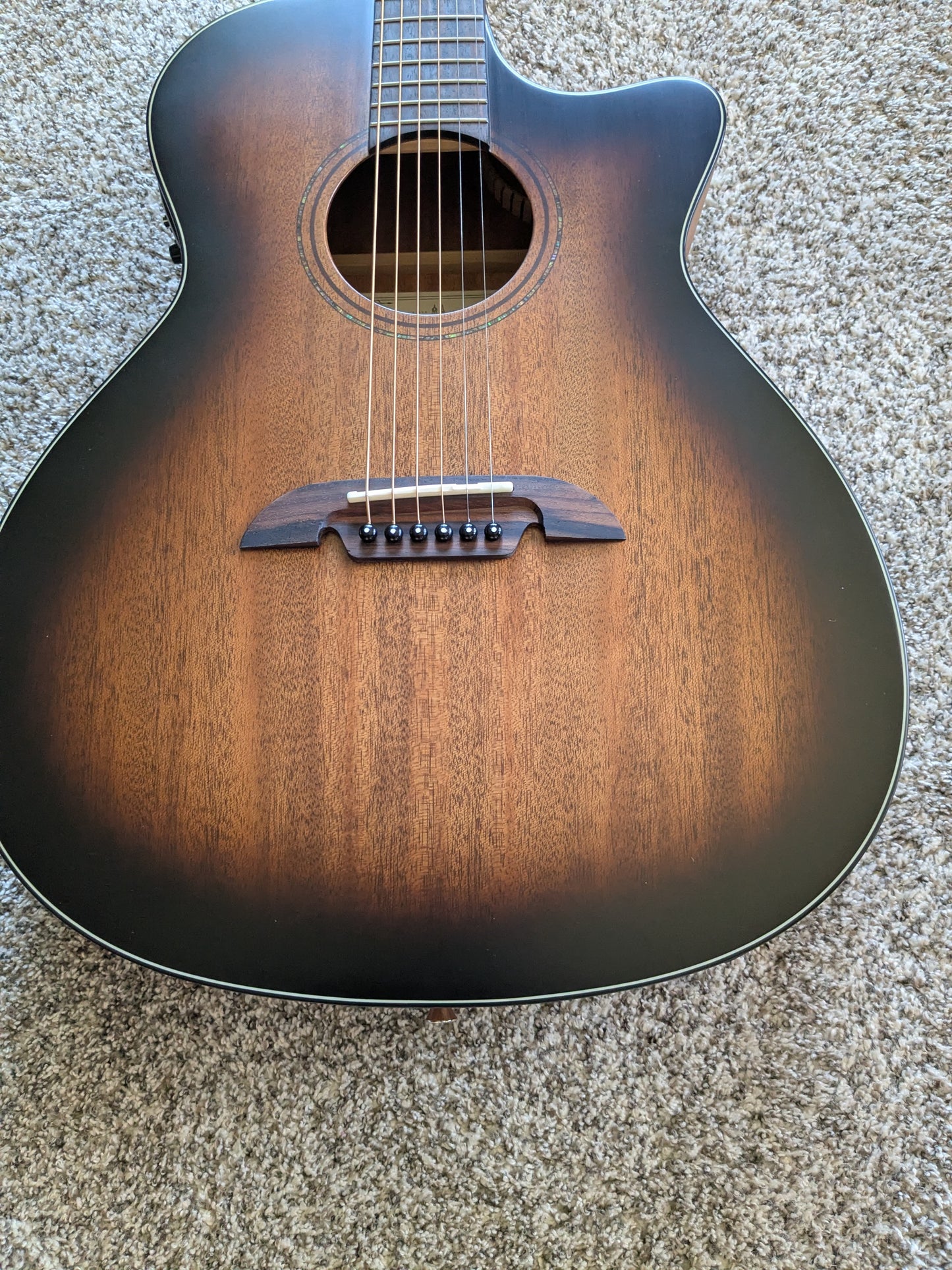 Alvarez AG660CE2 Cutaway Grand Auditorium Acoustic-Electric Guitar 2020s - Shadowburst