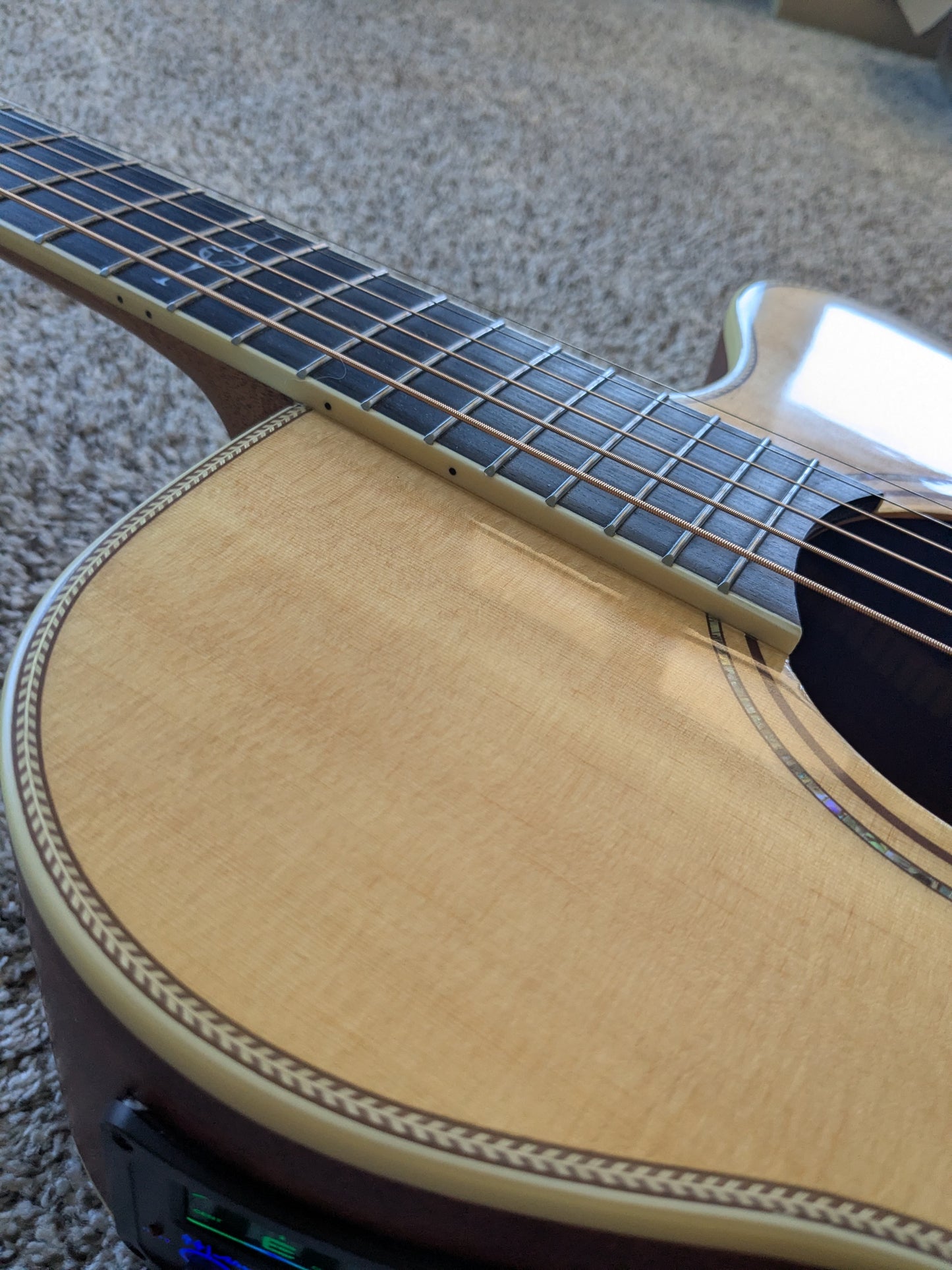 Alvarez AFH600CE Artist Herringbone Series Folk/OM Acoustic-Electric Guitar 2010s - Natural