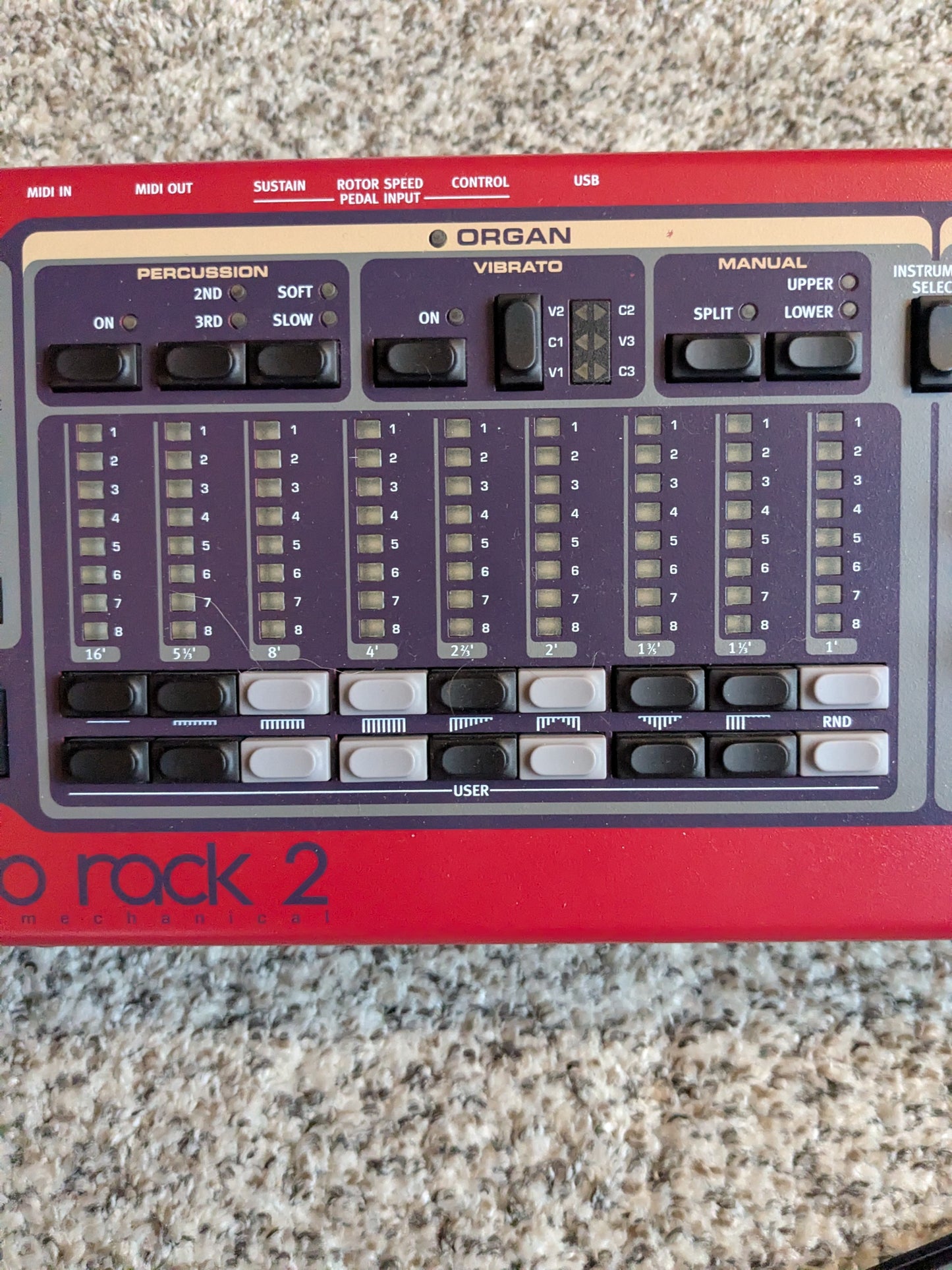Nord Electro 2 Rack Rackmount Virtual Electromechanical Piano 2002 - 2009 - Red
