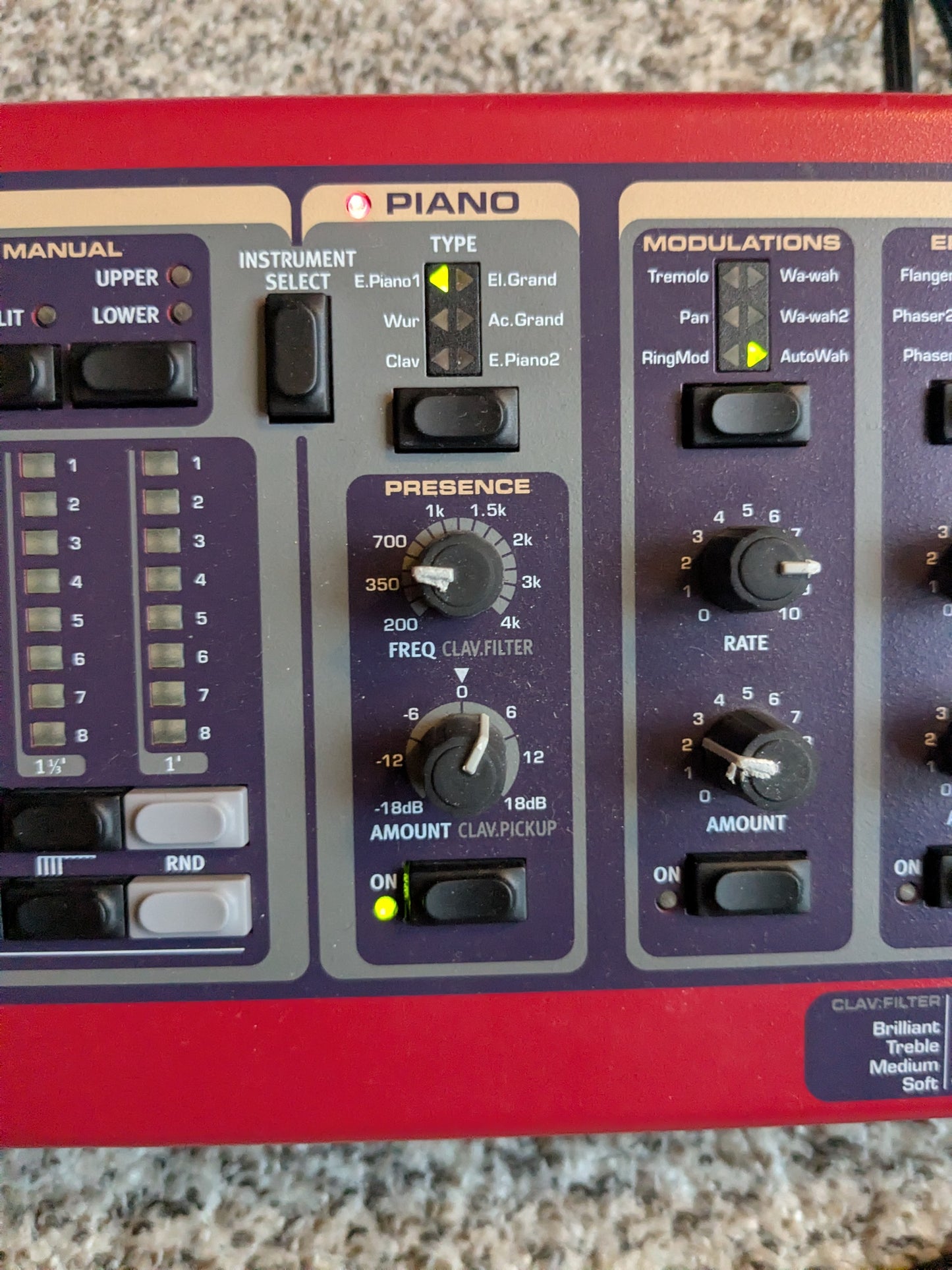 Nord Electro 2 Rack Rackmount Virtual Electromechanical Piano 2002 - 2009 - Red