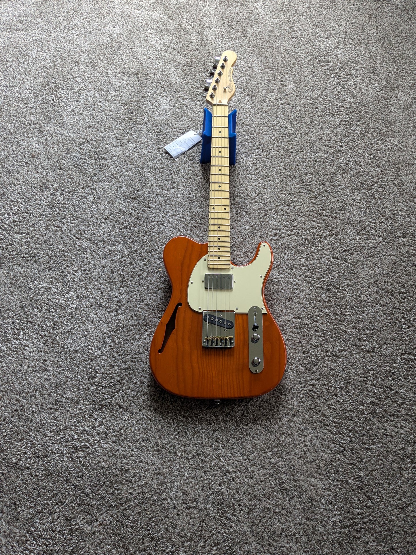 G&L Tribute Series ASAT Classic Bluesboy Semi-Hollow with Maple Fretboard 2010 - Present - Clear Orange
