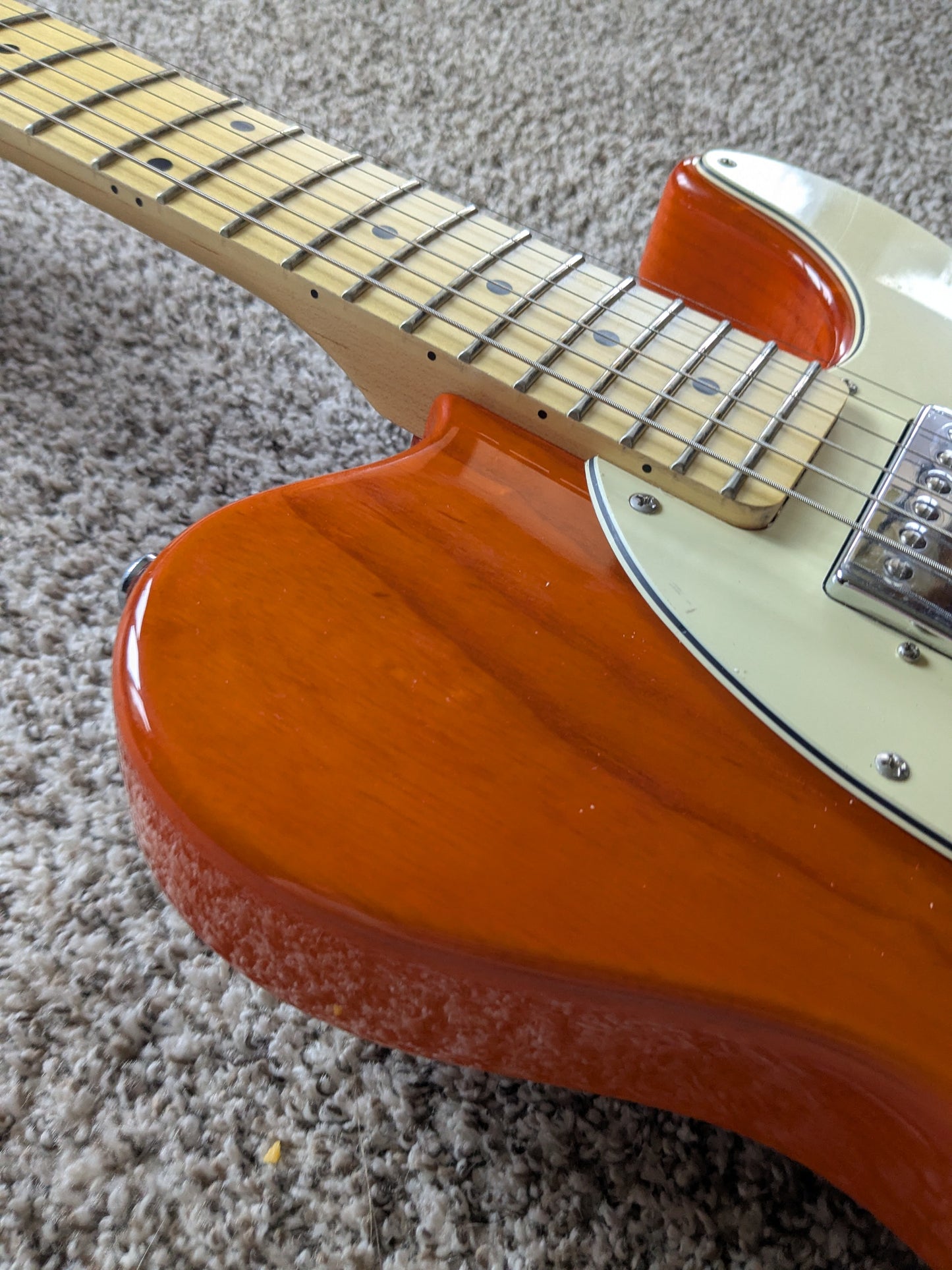 G&L Tribute Series ASAT Classic Bluesboy Semi-Hollow with Maple Fretboard 2010 - Present - Clear Orange