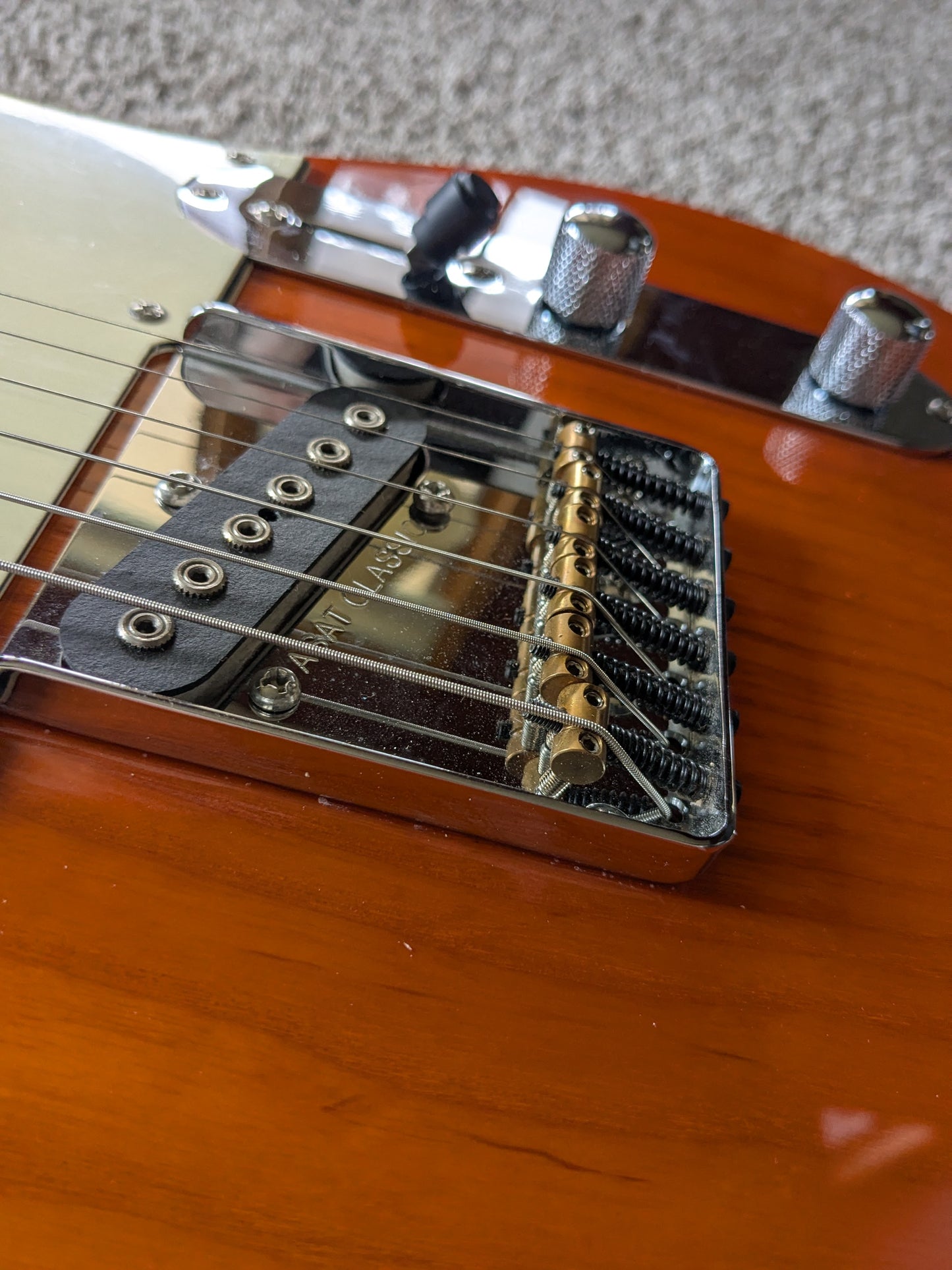 G&L Tribute Series ASAT Classic Bluesboy Semi-Hollow with Maple Fretboard 2010 - Present - Clear Orange