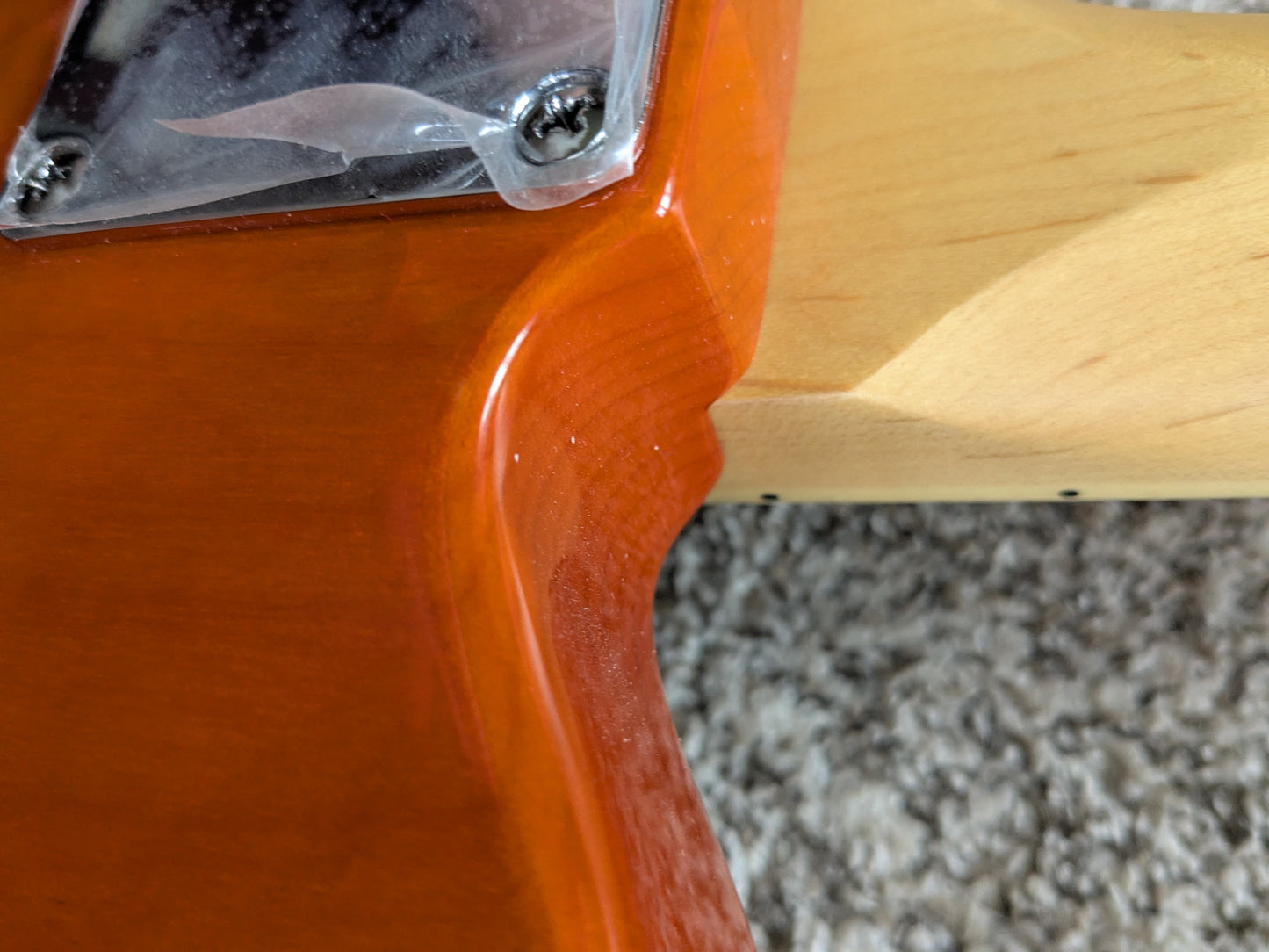 G&L Tribute Series ASAT Classic Bluesboy Semi-Hollow with Maple Fretboard 2010 - Present - Clear Orange