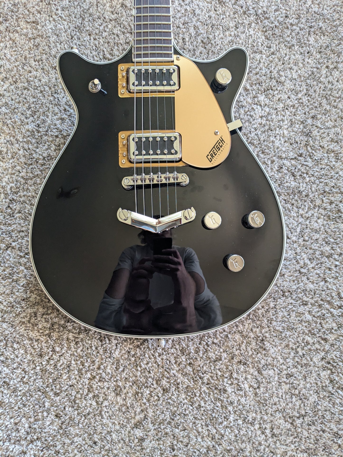 Gretsch G5222 Electromatic Double Jet BT with V-Stoptail 2022 - Present - Black