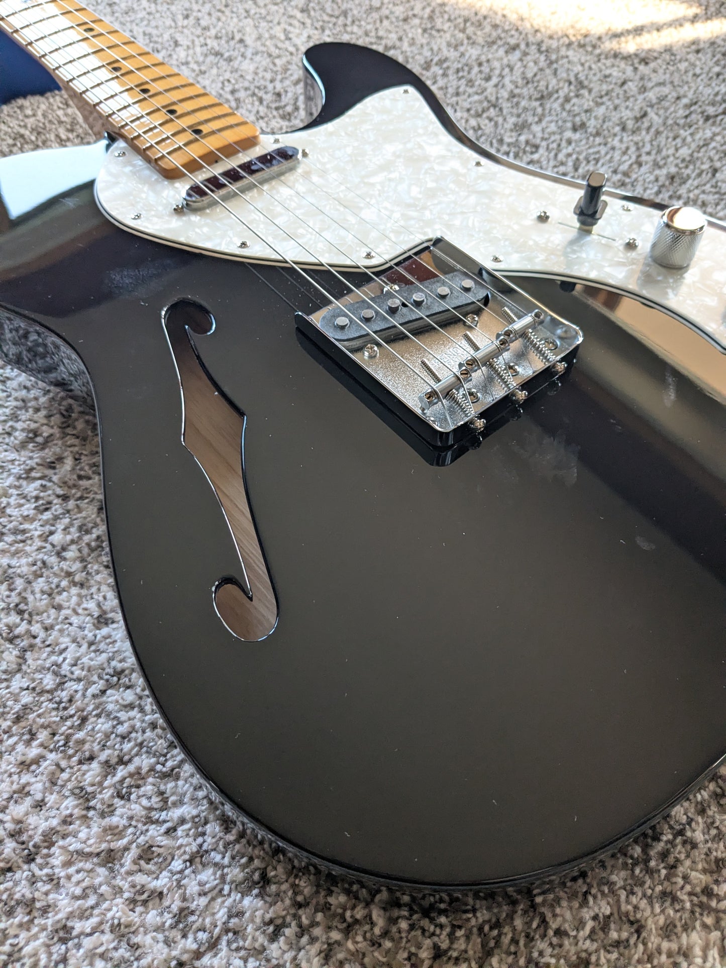 Fender Vintera II '60s Telecaster Thinline with Maple Fretboard 2023 - 2026 - Black
