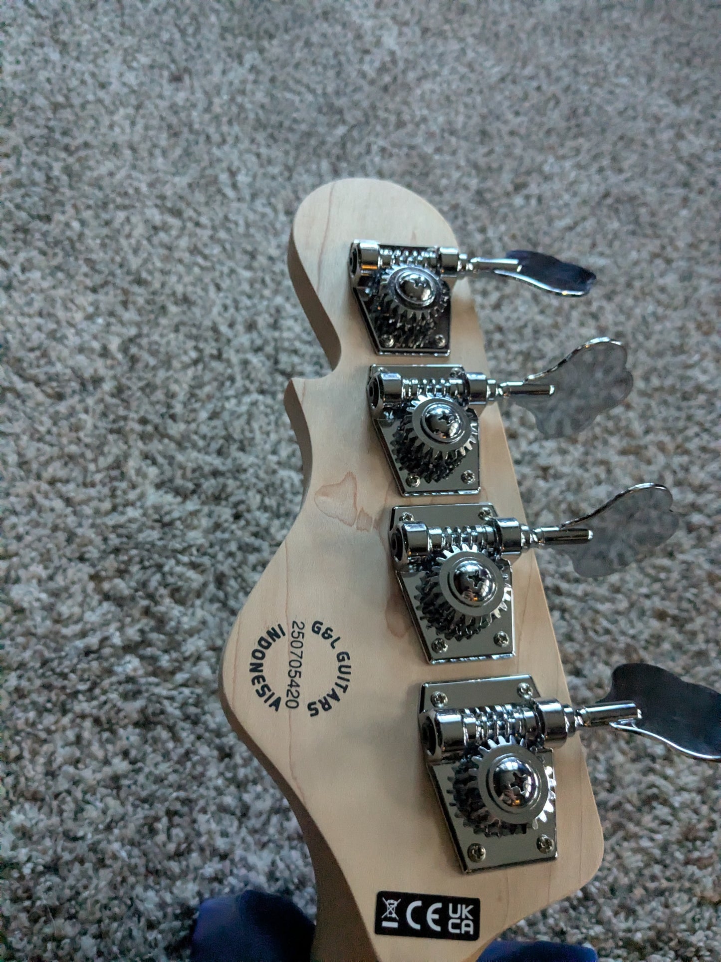 G&L Tribute Series SB-2 2020s - Black Frost