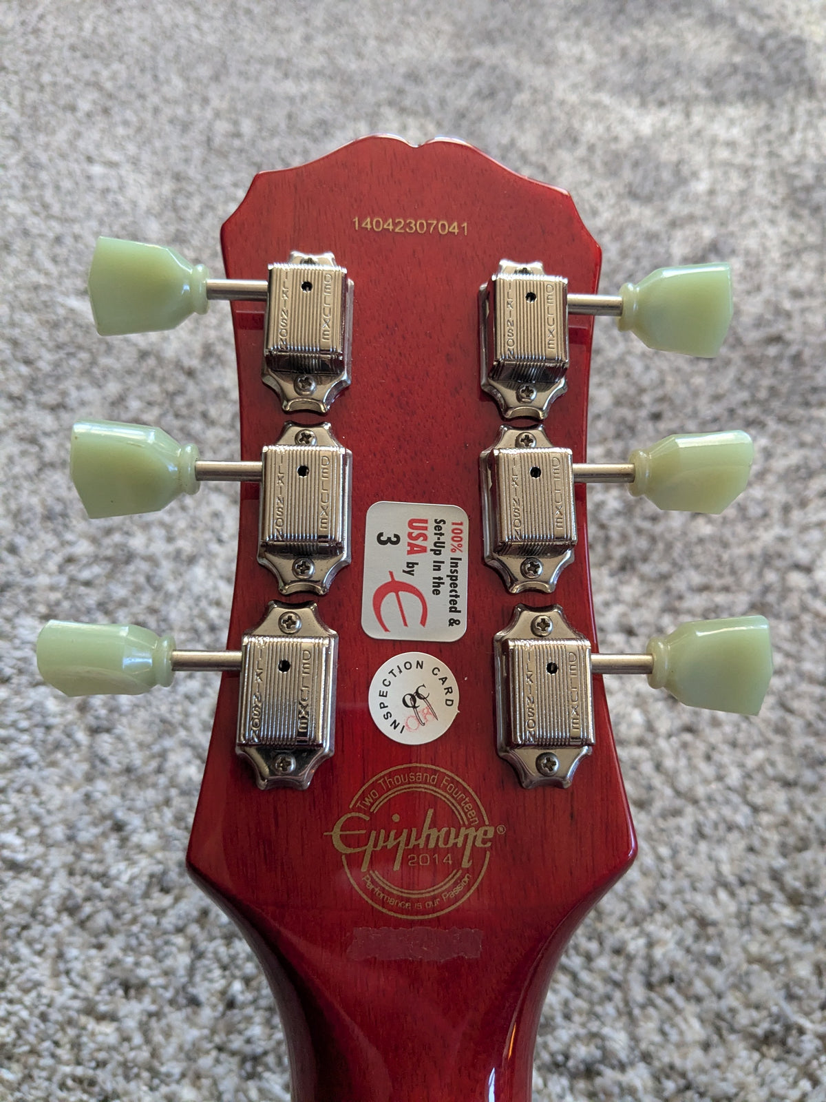 Epiphone Les Paul Standard Florentine Pro 2014 Faded Cherry Burst
