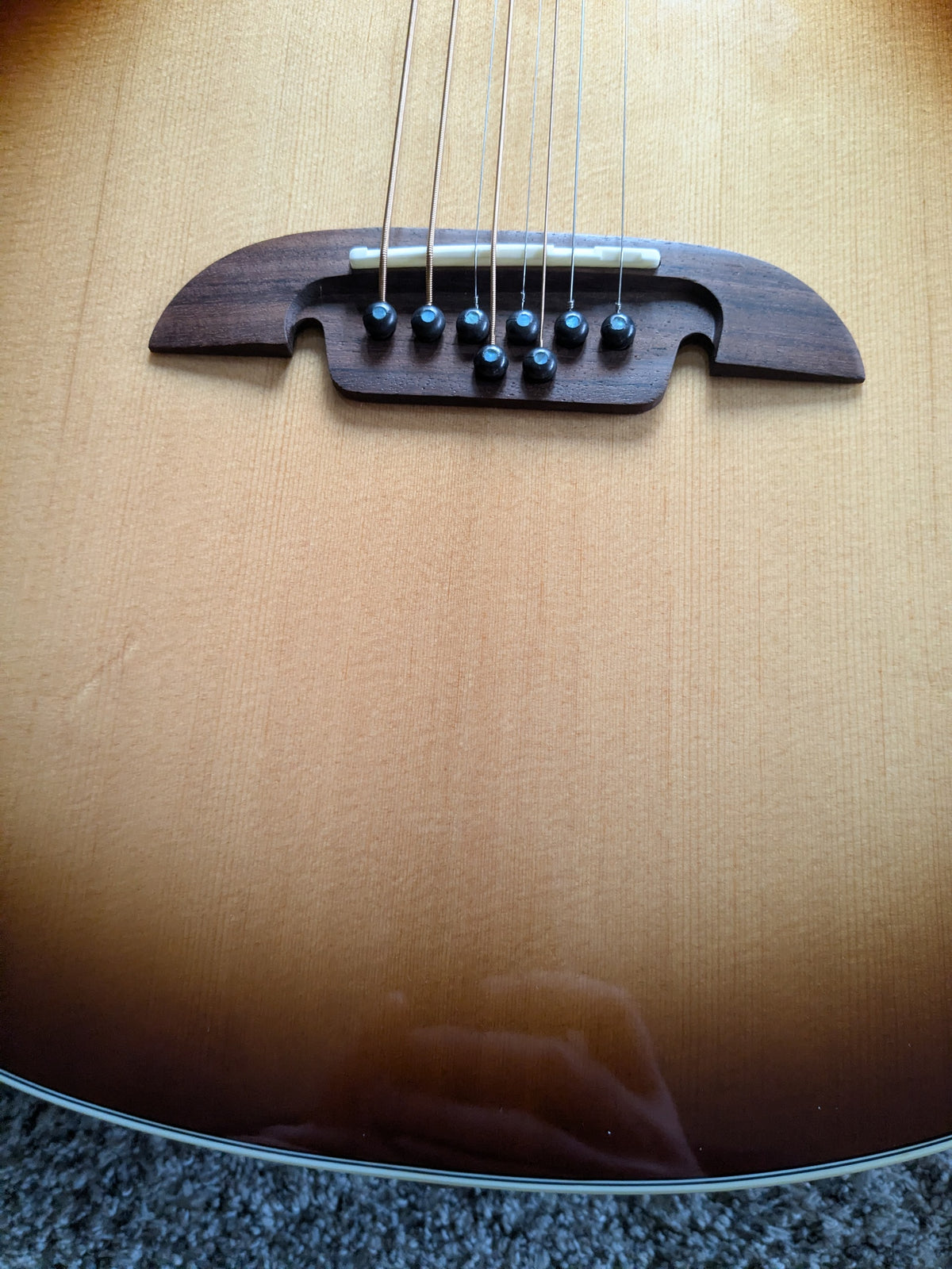 Alvarez ABT60CE Baritone 8-String with Electronics 2020s - Shadowburst