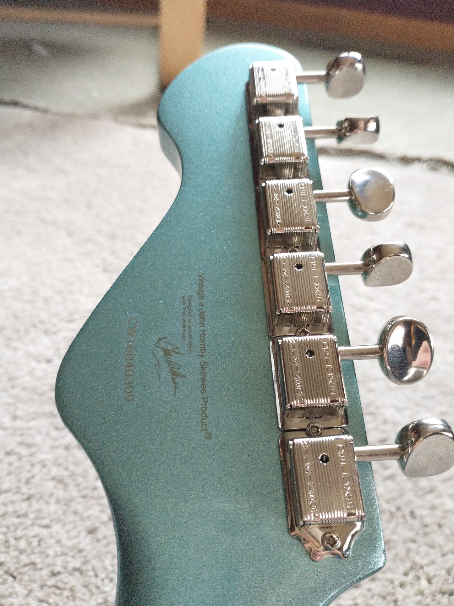 Vintage VSA-540 - 2015 Pelham Blue - Gibson Burstbucker 2 & 3